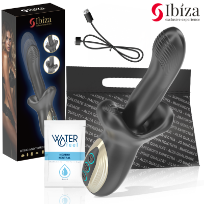 IBIZA - VIBRADOR PODEROSO COM EFEITO DE IMPULSÃO E MORDIDA - D-242822 - Dona Pimenta