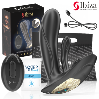 IBIZA - VIBRADOR VESTÃVEL COM ESTIMULAÇÃO DO PONTO G E CLITÓRIS COM CONTROLE REMOTO - D-242823 - Dona Pimenta