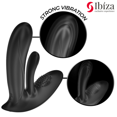 IBIZA - VIBRADOR VESTÃVEL COM ESTIMULAÇÃO DO PONTO G E CLITÓRIS COM CONTROLE REMOTO - D-242823 - Dona Pimenta