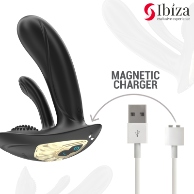 IBIZA - VIBRADOR VESTÃVEL COM ESTIMULAÇÃO DO PONTO G E CLITÓRIS COM CONTROLE REMOTO - D-242823 - Dona Pimenta