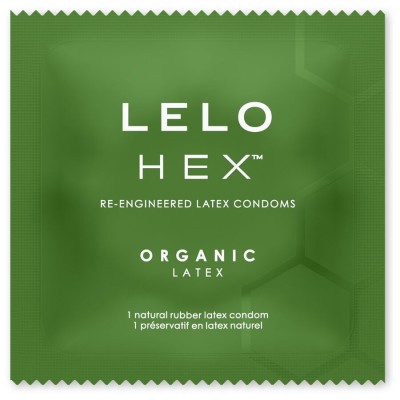 LELO - CAIXA DE PRESERVATIVOS ORGÂNICOS HEX 3 UNIDADES - D-244023 - Dona Pimenta