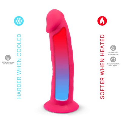 SILEXD - MODELO DE PÉNIS REALISTA 2 ROSA + CONTROLE REMOTO LRS 17 CM - D-244001 - Dona Pimenta