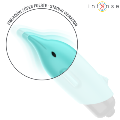 INTENSE - BALA VIBRANTE ECHO AZUL GOLFINHO 8 X 4,7 CM - D-243334 - Dona Pimenta