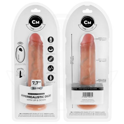 COCK MILLER - DILDO HIPER-REALISTA COM VENTOSA E IMPULSÃO COM CONTROLE REMOTO 19,5 CM - D-243370 - Dona Pimenta