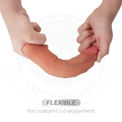 COCK MILLER - DILDO REALISTA COM VENTOSA E CONTROLE REMOTO VIBRAÇÃO 19,5 CM - D-243369 - Dona Pimenta