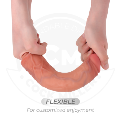 COCK MILLER - DILDO REALISTA COM VENTOSA E CONTROLE REMOTO VIBRAÇÃO 20,5 CM - D-243371 - Dona Pimenta