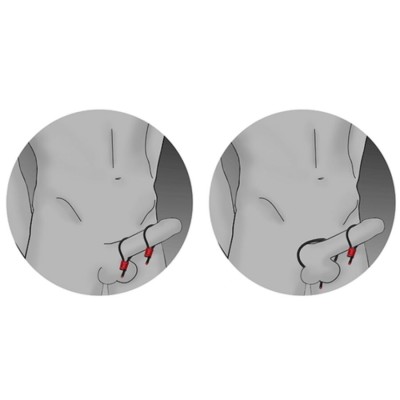 ELECTRASTIM - ANÉIS PENIANOS AJUSTÁVEIS PRESTIGE ELECTRA LOOPS VERMELHOS - D-243689 - Dona Pimenta