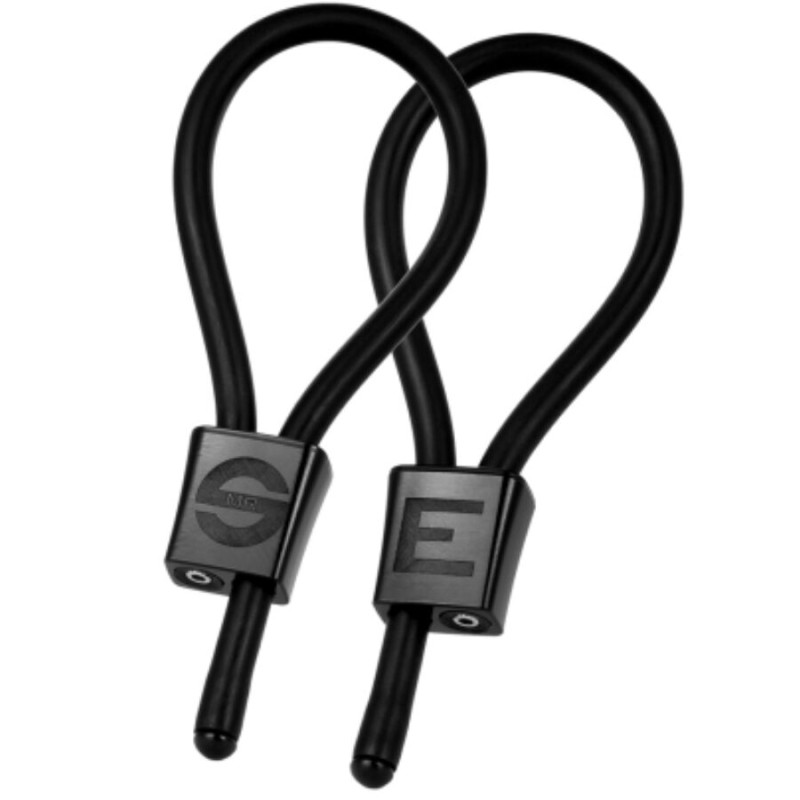 ELECTRASTIM - ANÉIS PENIANOS AJUSTÁVEIS PRESTIGE ELECTRA LOOPS PRETOS - D-243690 - Dona Pimenta