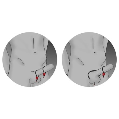 ELECTRASTIM - ANÉIS PENIANOS AJUSTÁVEIS PRESTIGE ELECTRA LOOPS PRETOS - D-243690 - Dona Pimenta