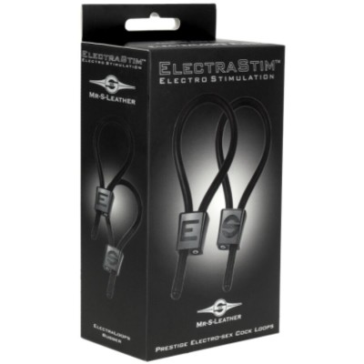 ELECTRASTIM - ANÉIS PENIANOS AJUSTÁVEIS PRESTIGE ELECTRA LOOPS PRETOS - D-243690 - Dona Pimenta