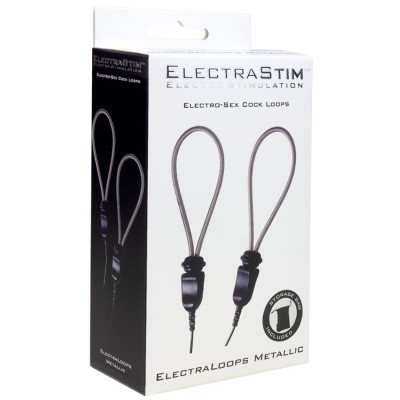 ELECTRASTIM - ANÉIS DE PÉNIS DE METAL AJUSTÁVEIS ELECTRALOOPS E-STIM - D-243679 - Dona Pimenta
