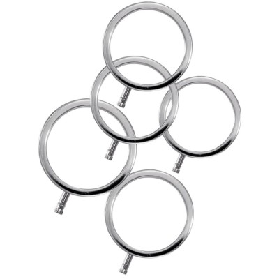 ELECTRASTIM - ANÉIS DE METAL ELECTRARINGS PACOTE COM 5 - D-243681 - Dona Pimenta