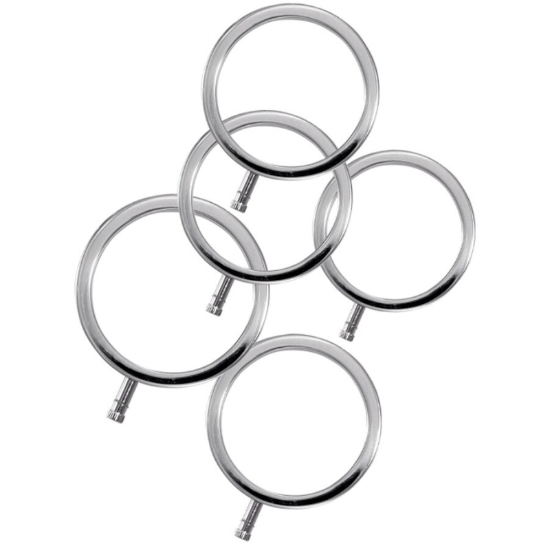 ELECTRASTIM - ANÉIS DE METAL ELECTRARINGS PACOTE COM 5 - D-243681 - Dona Pimenta