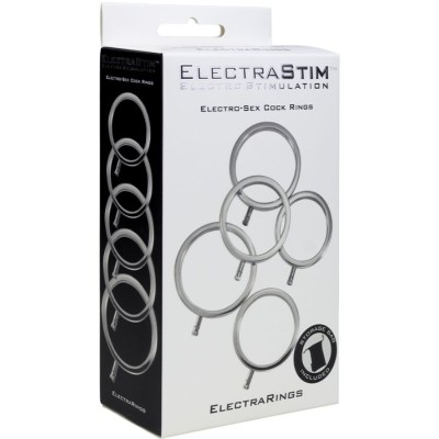 ELECTRASTIM - ANÉIS DE METAL ELECTRARINGS PACOTE COM 5 - D-243681 - Dona Pimenta