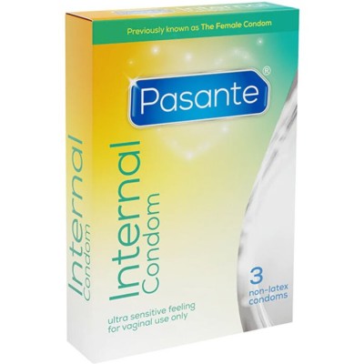 PASANTE - PRESERVATIVO INTERNO SEM LÃTEX 3 UNIDADES - D-225587 - Dona Pimenta