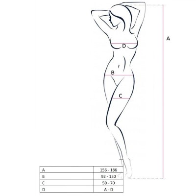 PASSION - MULHER BS056 BODYSTOCK VERMELHO TAMANHO ÚNICO - D-222257 - Dona Pimenta