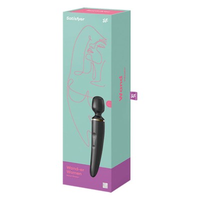 SATISFYER - WANDER MULHER PRETO - D-223876 - Dona Pimenta