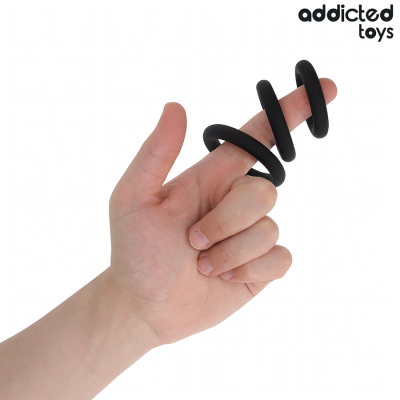 ADDICTED TOYS - CONJUNTO DE ANÉIS DE SILICONE MODELO 1 - D-242835 - Dona Pimenta