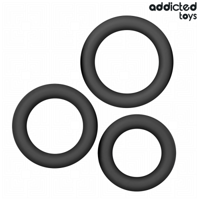 ADDICTED TOYS - CONJUNTO DE ANÉIS DE SILICONE MODELO 1 - D-242835 - Dona Pimenta