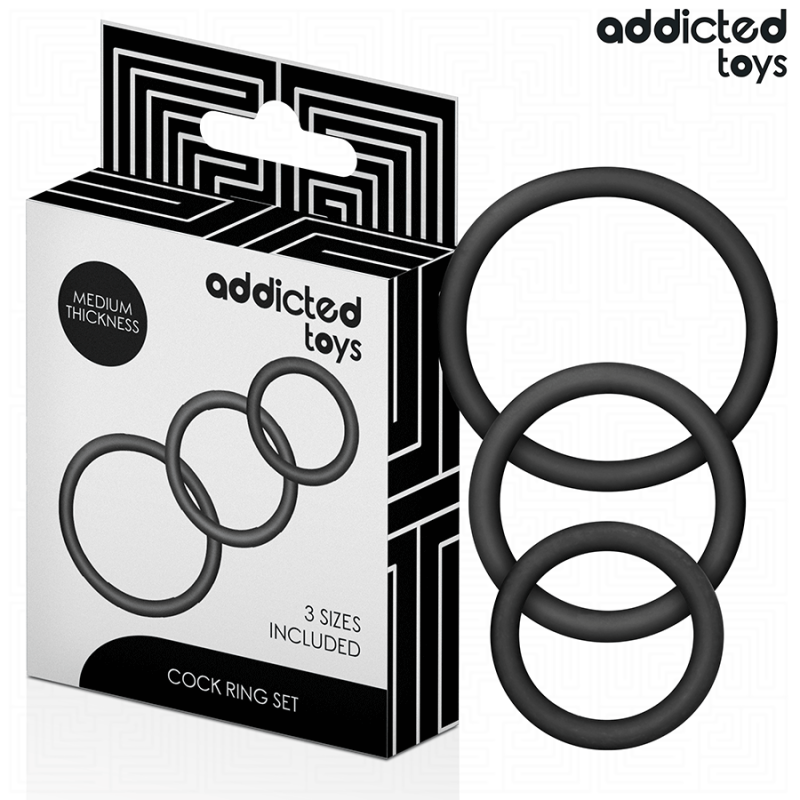 ADDICTED TOYS - CONJUNTO DE ANÉIS DE SILICONE MODELO 2 - D-242836 - Dona Pimenta ADDICTED TOYS - CONJUNTO DE ANÉIS DE SILICONE MODELO 2 - D-242836 - Dona Pimenta