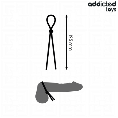 ADDICTED TOYS - CORDA DE SILICONE PARA O PÉNIS DE ALÇA ÃNICA - D-242855 - Dona Pimenta