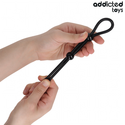 ADDICTED TOYS - CORDA DE SILICONE PARA O PÉNIS DE ALÇA DUPLA - D-242856 - Dona Pimenta