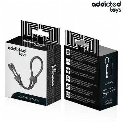 ADDICTED TOYS - CORDA DE SILICONE AJUSTÁVEL PARA O PÉNIS - D-242858 - Dona Pimenta