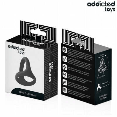 ADDICTED TOYS - ANEL TRIPLO GROSSO PARA O PÉNIS - D-242859 - Dona Pimenta