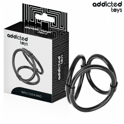 ADDICTED TOYS - ANEL TRIPLO PARA O PÉNIS - D-242860 - Dona Pimenta