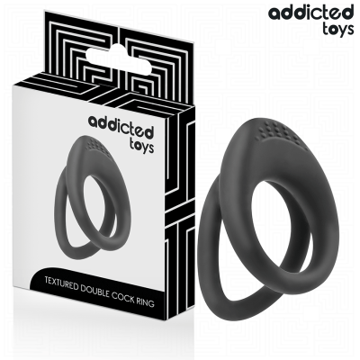 ADDICTED TOYS - ANEL DE PÉNIS COM DUPLA TEXTURA - D-242862 - Dona Pimenta