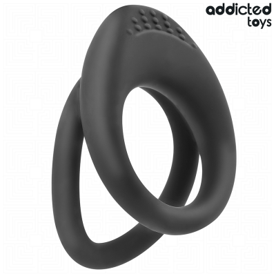 ADDICTED TOYS - ANEL DE PÉNIS COM DUPLA TEXTURA - D-242862 - Dona Pimenta