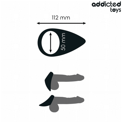 ADDICTED TOYS - ANEL DE PÉNIS EM FORMA DE LÃGRIMAS - D-242863 - Dona Pimenta