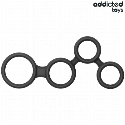 ADDICTED TOYS - ANEL PARA PÉNIS COM DIVISORES PARA TESTÍCULOS - D-242864 - Dona Pimenta