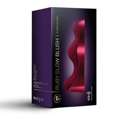 ROCKS-OFF - VIBRADOR PONTO G RUBY GLOW BLUSH VERMELHO - D-244046 - Dona Pimenta