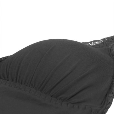 SUBBLIME - TEDDY PRETO FLORAL DETALHE DE RENDA L/XL - D-239860 - Dona Pimenta