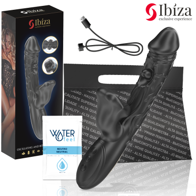 IBIZA - VIBRADOR E ESTIMULADOR DE CLITÓRIS COM EFEITO DE MORDIDA E ROTAÃÃO - D-242826 - Dona Pimenta