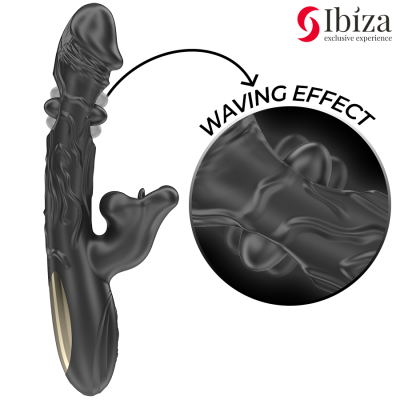 IBIZA - VIBRADOR E ESTIMULADOR DE CLITÓRIS COM EFEITO DE MORDIDA E ROTAÃÃO - D-242826 - Dona Pimenta