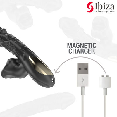 IBIZA - VIBRADOR E ESTIMULADOR DE CLITÓRIS COM EFEITO DE MORDIDA E ROTAÃÃO - D-242826 - Dona Pimenta