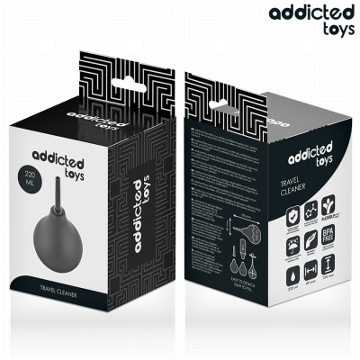 ADDICTED TOYS - LIMPADOR ANAL DE VIAGEM TAMANHO L 220 ML - D-242872 - Dona Pimenta