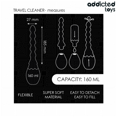ADDICTED TOYS - LIMPADOR DE VIAGEM MODELO 2 - D-242884 - Dona Pimenta