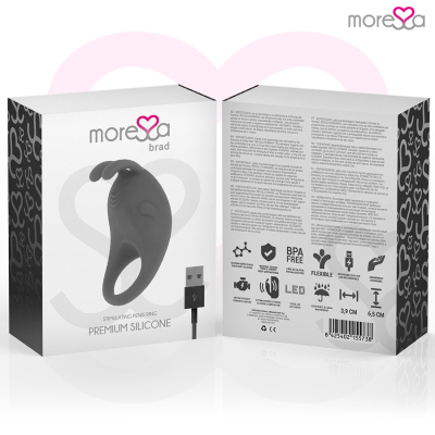 MORESSA BRAD PREMIUM SILICONE PREMIUM RECARREGÁVEL PRETO - D-213225