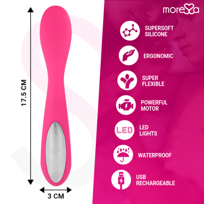 MORESSA DRUSO PREMIUM SILICONE RECARREGÁVEL - D-213228 - Dona Pimenta