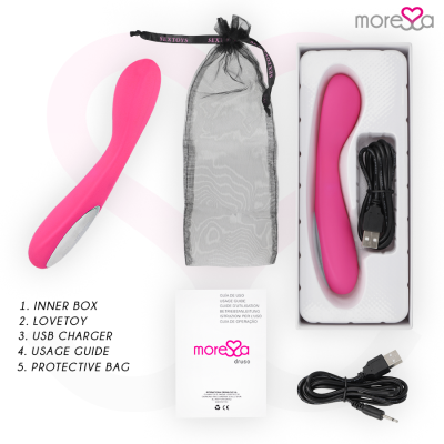 MORESSA DRUSO PREMIUM SILICONE RECARREGÁVEL - D-213228 - Dona Pimenta