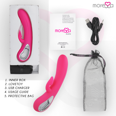 SILICONE PREMIUM MORESSA DUSTIN RECARREGÁVEL - D-213229 - Dona Pimenta