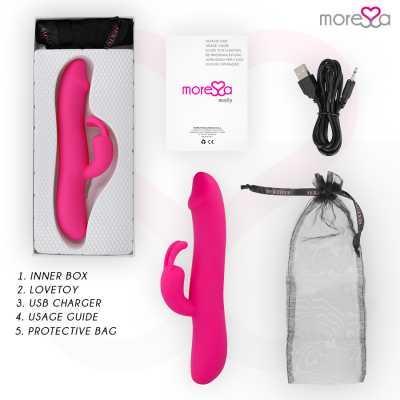 MORESSA MOLLY PREMIUM SILICONE RECARREGÁVEL - D-213235 - Dona Pimenta