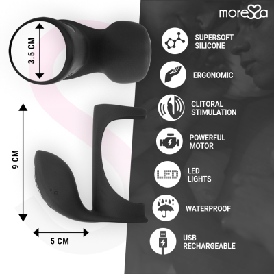 ANEL VIBRANTE E MANGA DE PÊNIS MORESSA BRANDON - D-220409 - Dona Pimenta