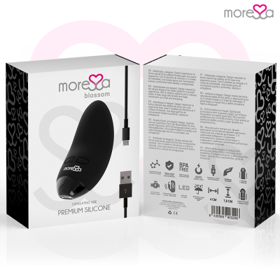 MORESSA BLOSSOM BLACK VIBRATOR - D-221126 - Dona Pimenta