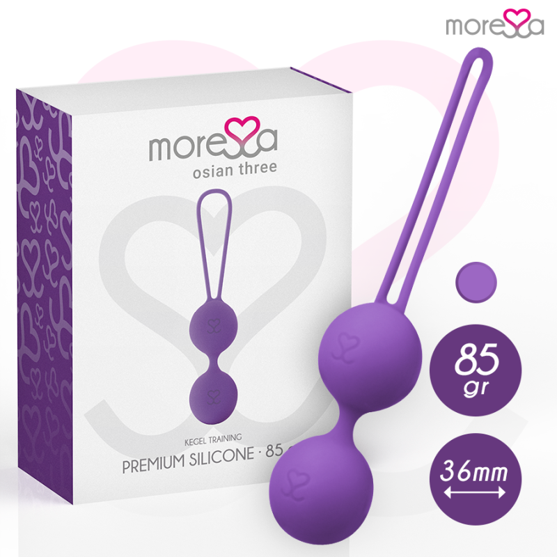 MORESSA OSIAN TRÊS PREMIUM SILICONE ROXO - D-213245 - Dona Pimenta