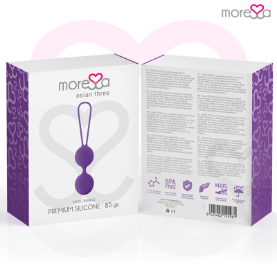 MORESSA OSIAN TRÊS PREMIUM SILICONE ROXO - D-213245 - Dona Pimenta