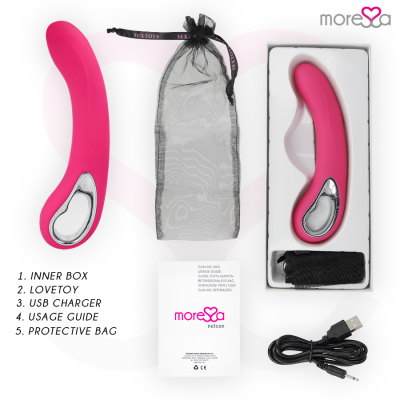 SILICONE PREMIUM MORESSA NELSON RECARREGÁVEL - D-213236 - Dona Pimenta